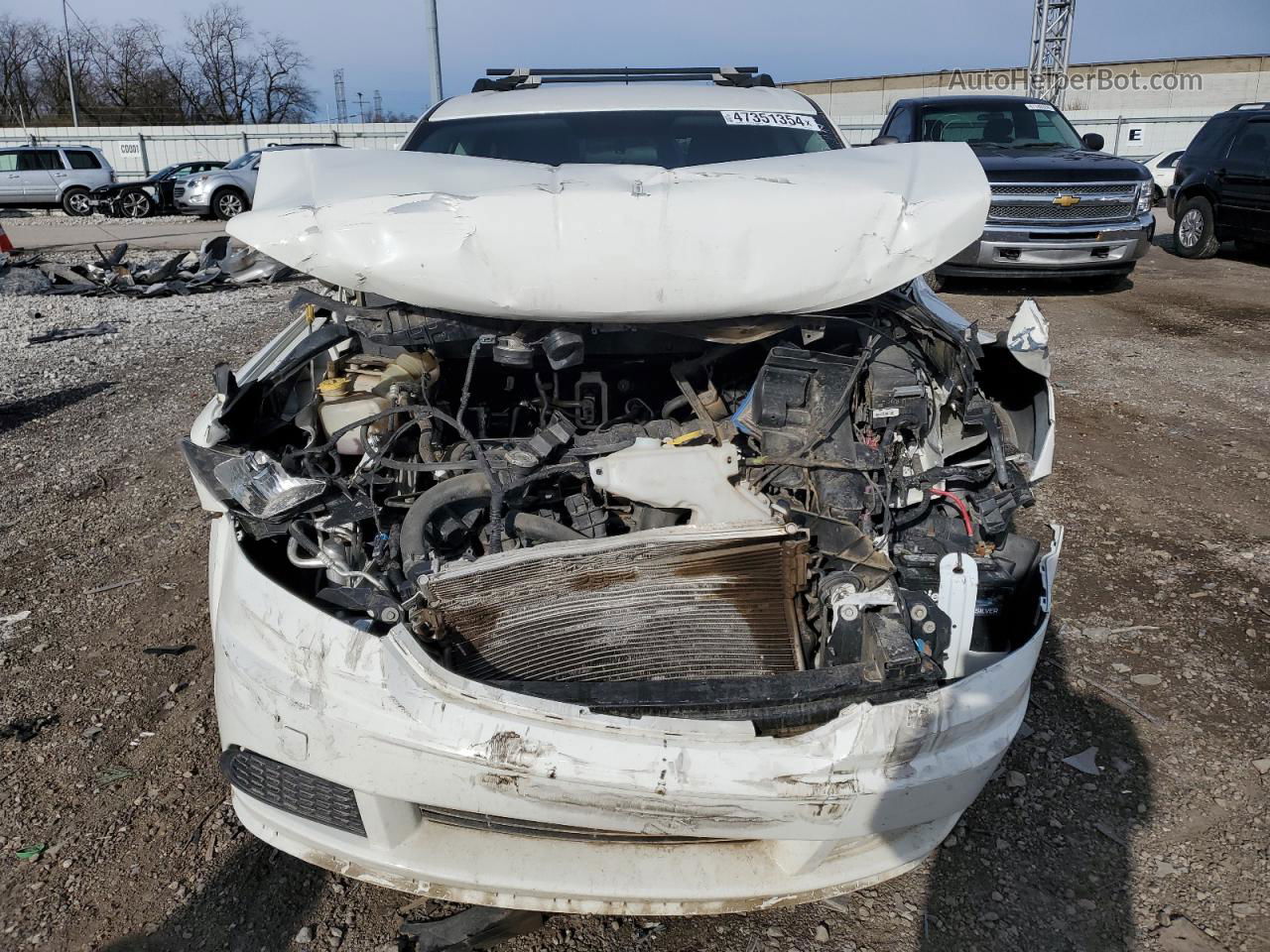 2017 Dodge Journey Se White vin: 3C4PDCAB8HT522118