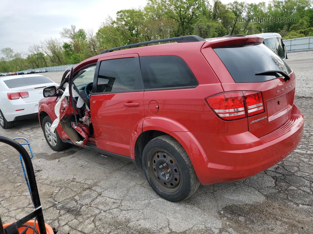 2017 Dodge Journey Se Красный vin: 3C4PDCAB8HT559508