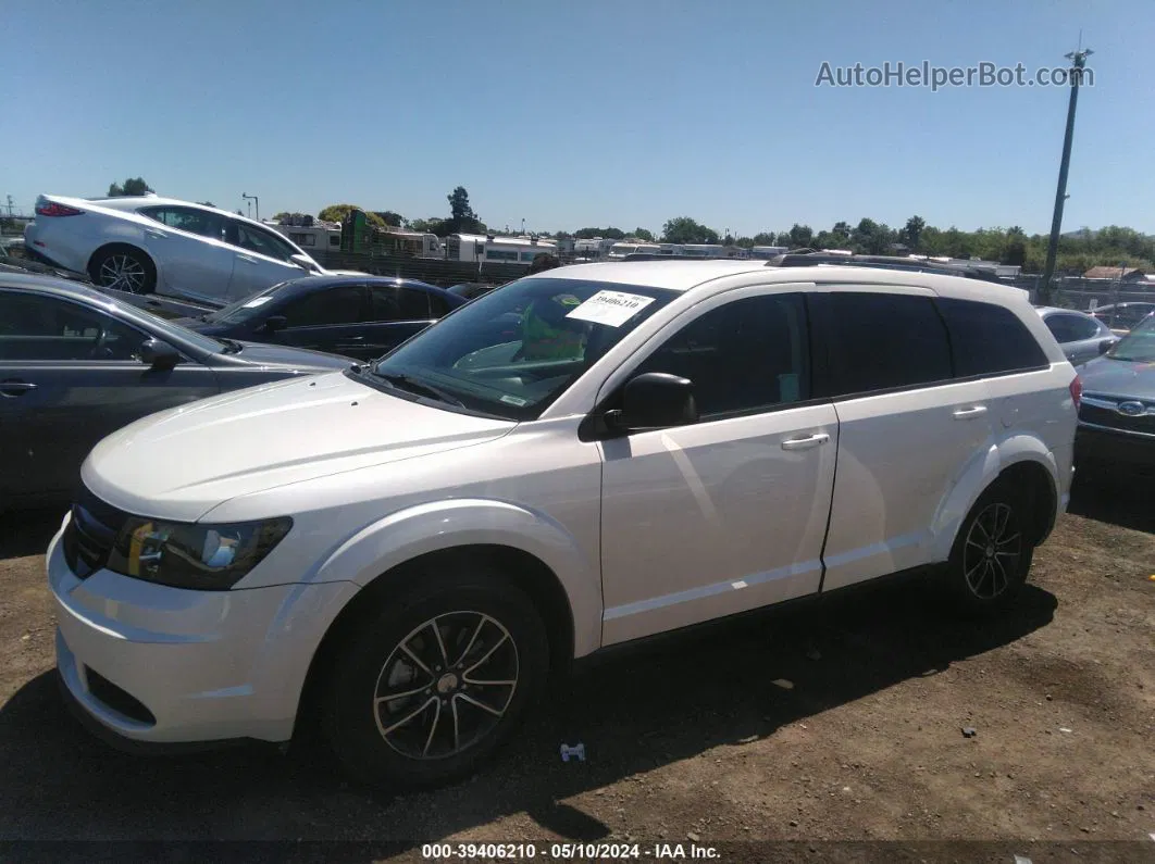 2017 Dodge Journey Se White vin: 3C4PDCAB8HT709858