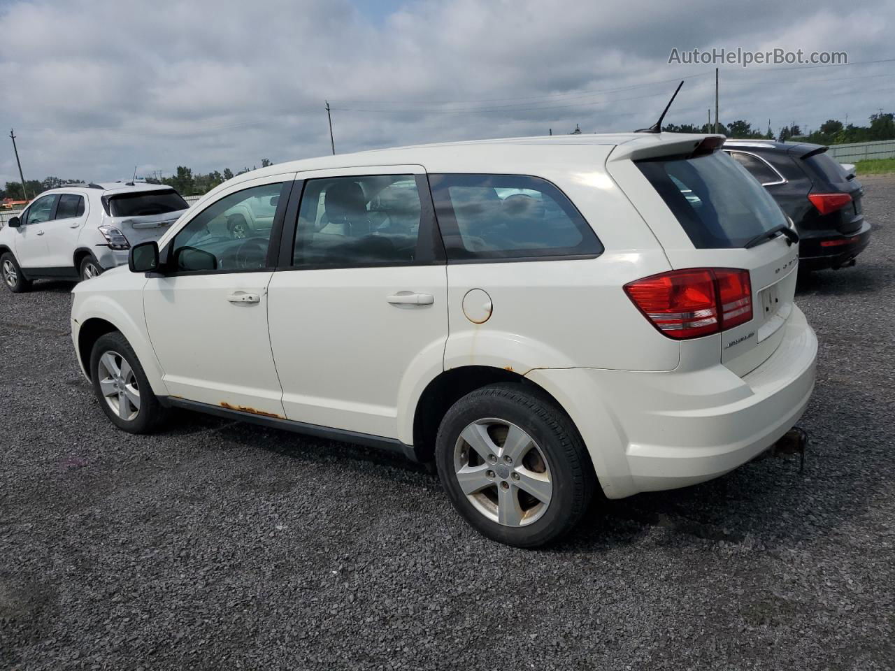 2014 Dodge Journey Se White vin: 3C4PDCAB9ET102007