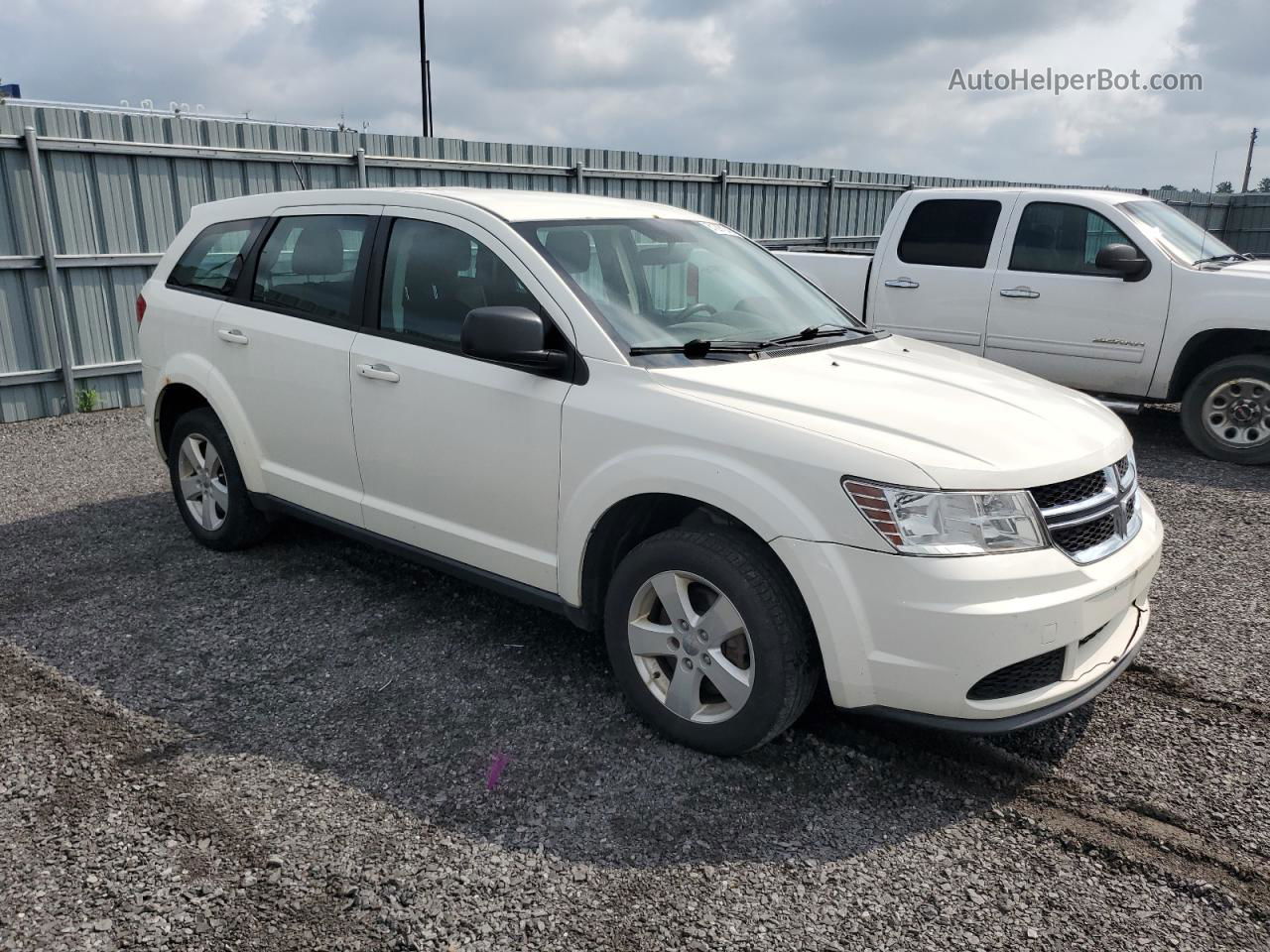 2014 Dodge Journey Se White vin: 3C4PDCAB9ET102007