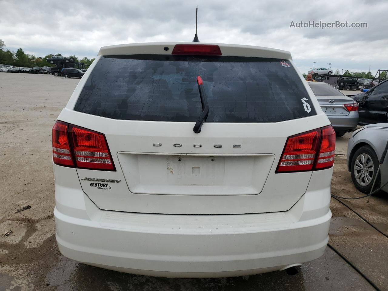 2014 Dodge Journey Se White vin: 3C4PDCAB9ET132754