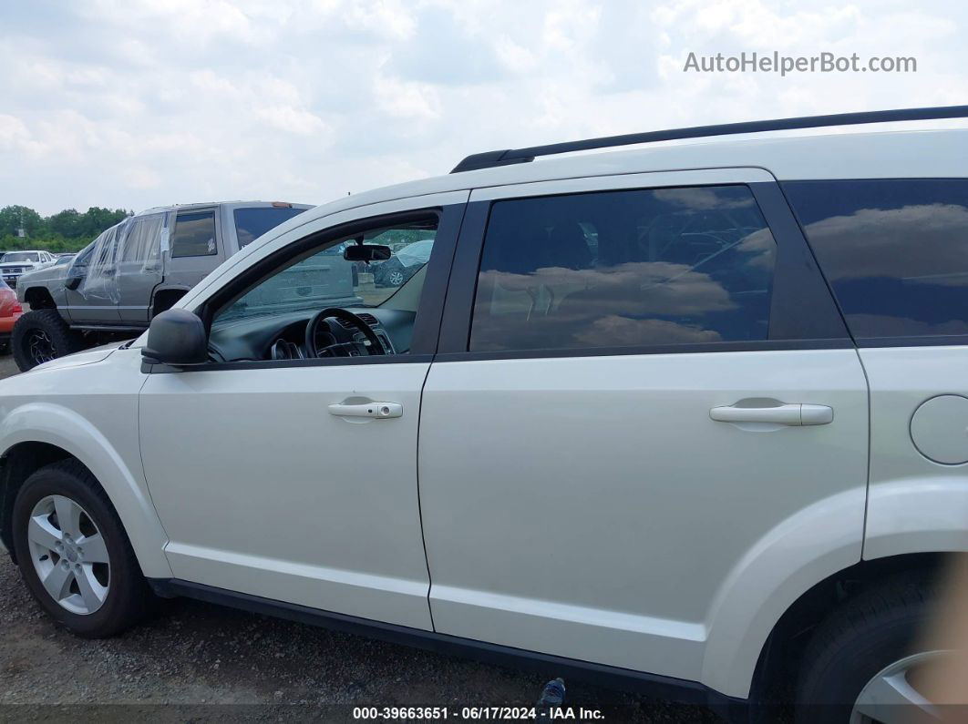 2014 Dodge Journey Se White vin: 3C4PDCAB9ET135153