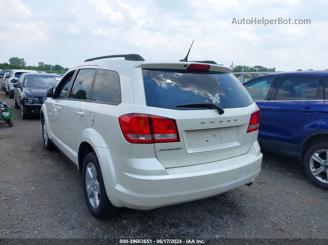 2014 Dodge Journey Se Белый vin: 3C4PDCAB9ET135153