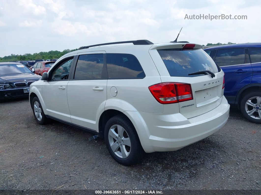 2014 Dodge Journey Se White vin: 3C4PDCAB9ET135153