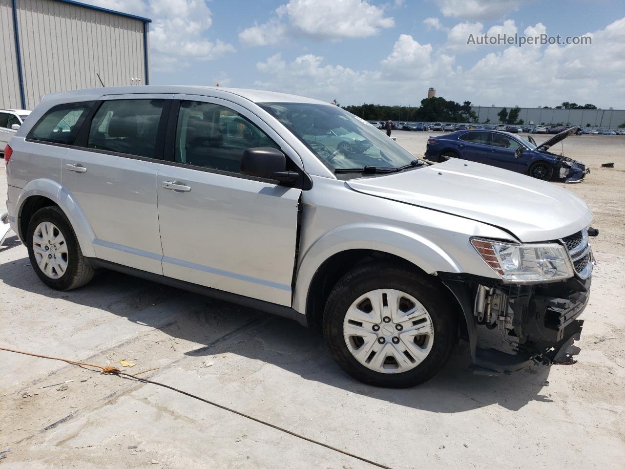 2014 Dodge Journey Se Silver vin: 3C4PDCAB9ET150574