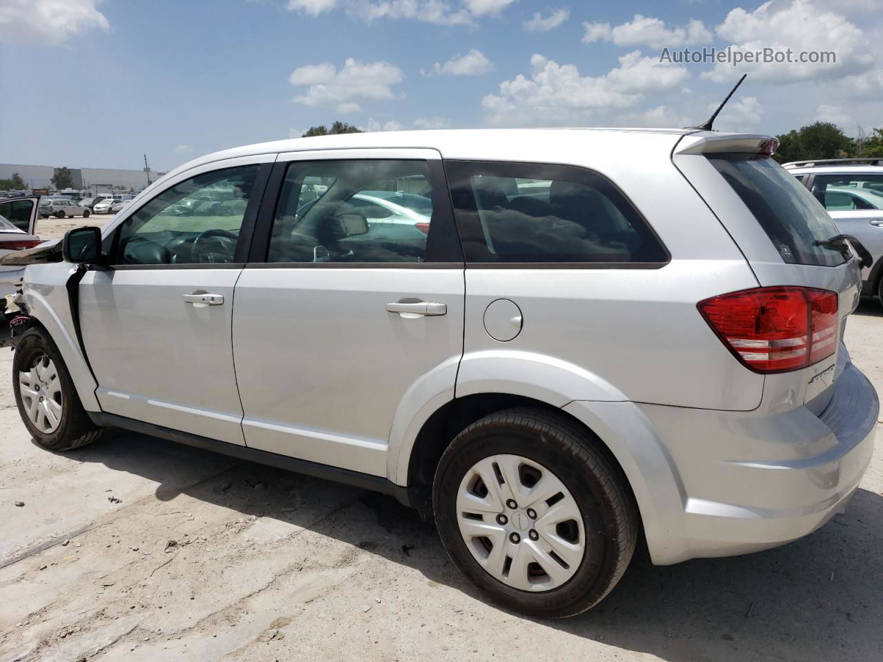 2014 Dodge Journey Se Silver vin: 3C4PDCAB9ET150574