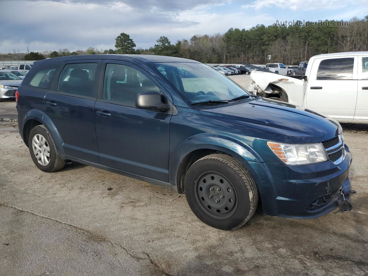 2014 Dodge Journey Se Бирюзовый vin: 3C4PDCAB9ET258774