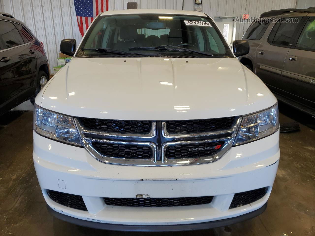 2014 Dodge Journey Se White vin: 3C4PDCAB9ET267216