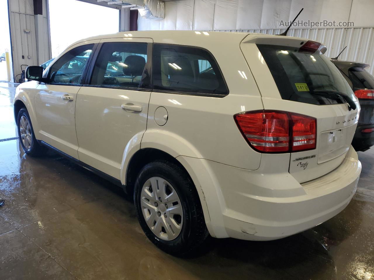 2014 Dodge Journey Se White vin: 3C4PDCAB9ET267216