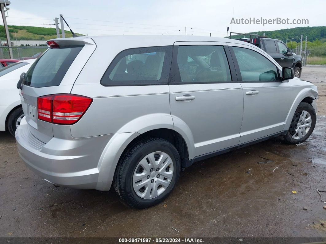 2014 Dodge Journey American Value Pkg Silver vin: 3C4PDCAB9ET303597