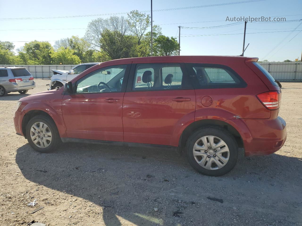 2015 Dodge Journey Se Red vin: 3C4PDCAB9FT512050