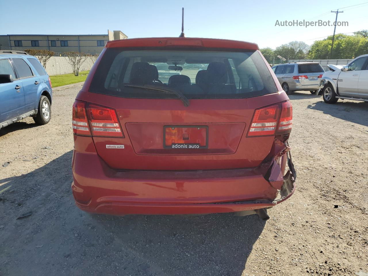 2015 Dodge Journey Se Red vin: 3C4PDCAB9FT512050