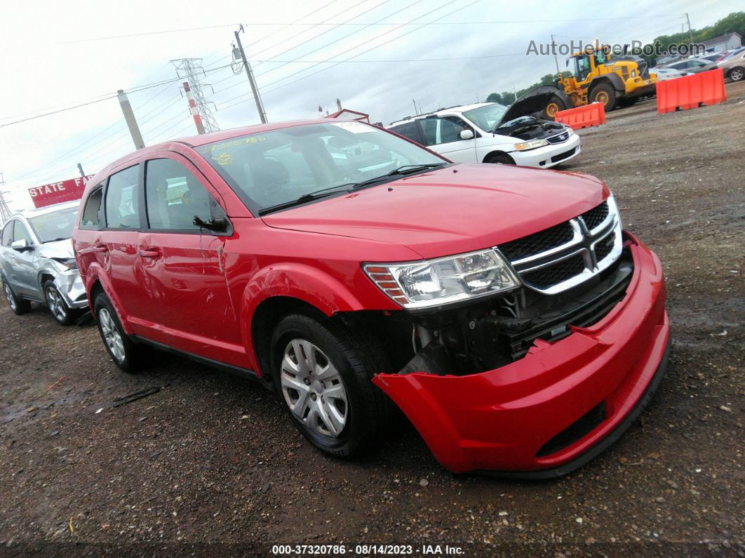 2015 Dodge Journey American Value Pkg Red vin: 3C4PDCAB9FT574144