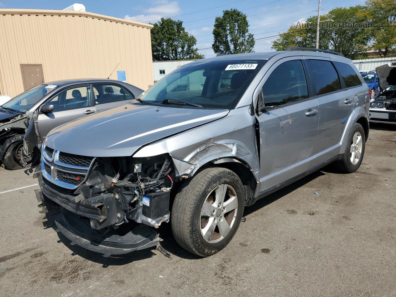 2015 Dodge Journey Se Silver vin: 3C4PDCAB9FT613041