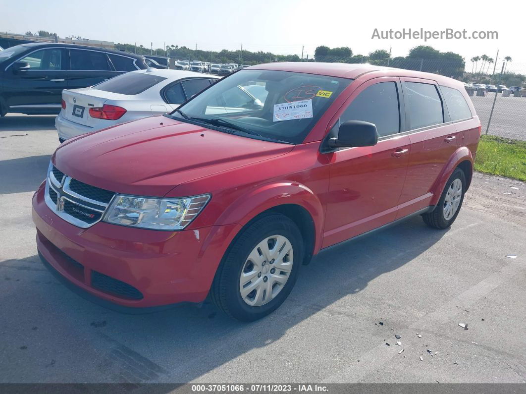 2015 Dodge Journey American Value Pkg Красный vin: 3C4PDCAB9FT747354