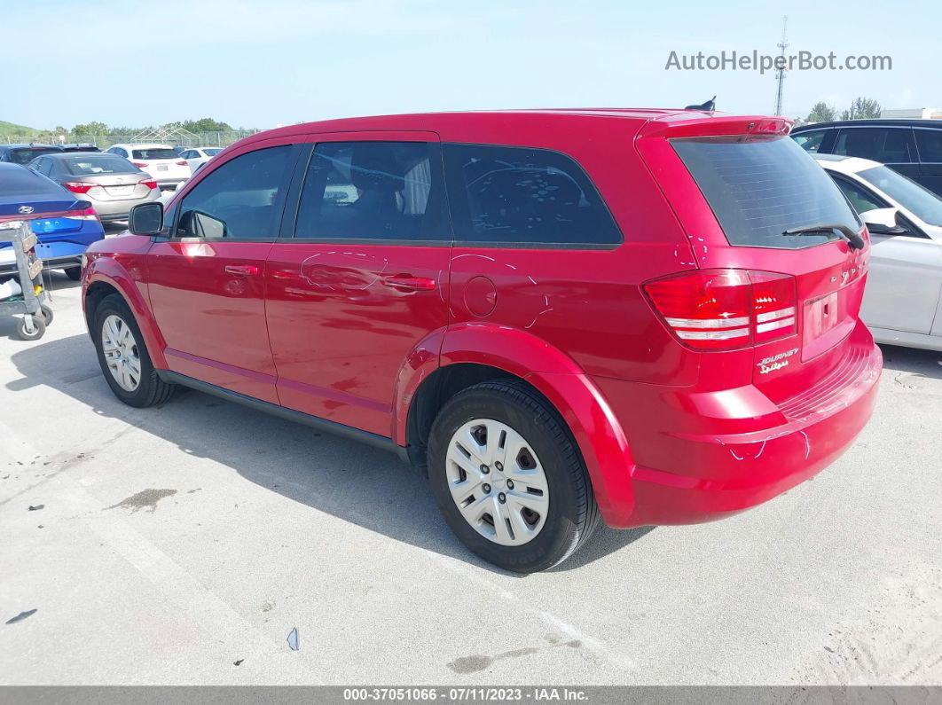 2015 Dodge Journey American Value Pkg Красный vin: 3C4PDCAB9FT747354