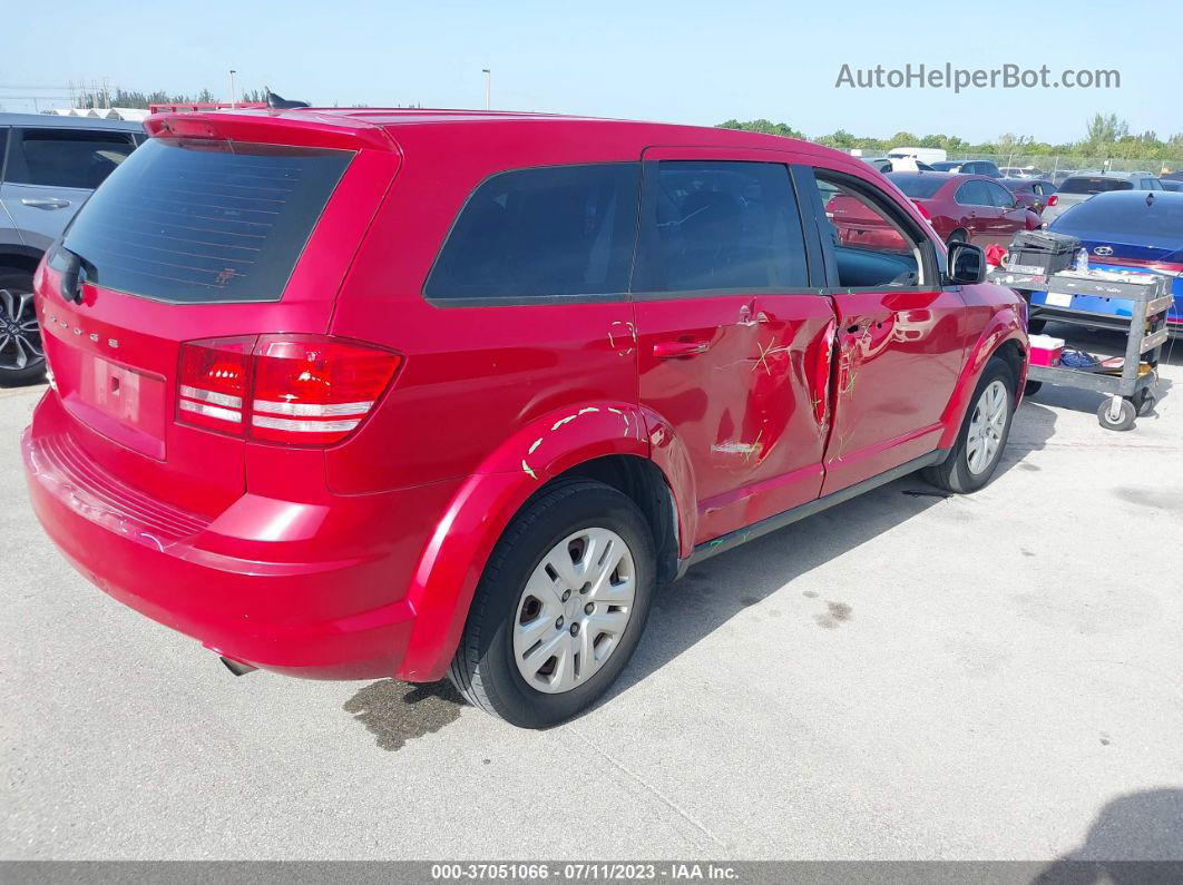 2015 Dodge Journey American Value Pkg Red vin: 3C4PDCAB9FT747354