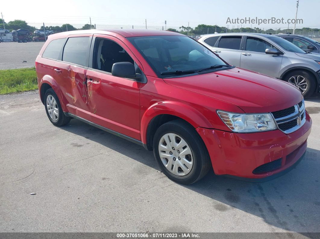 2015 Dodge Journey American Value Pkg Красный vin: 3C4PDCAB9FT747354