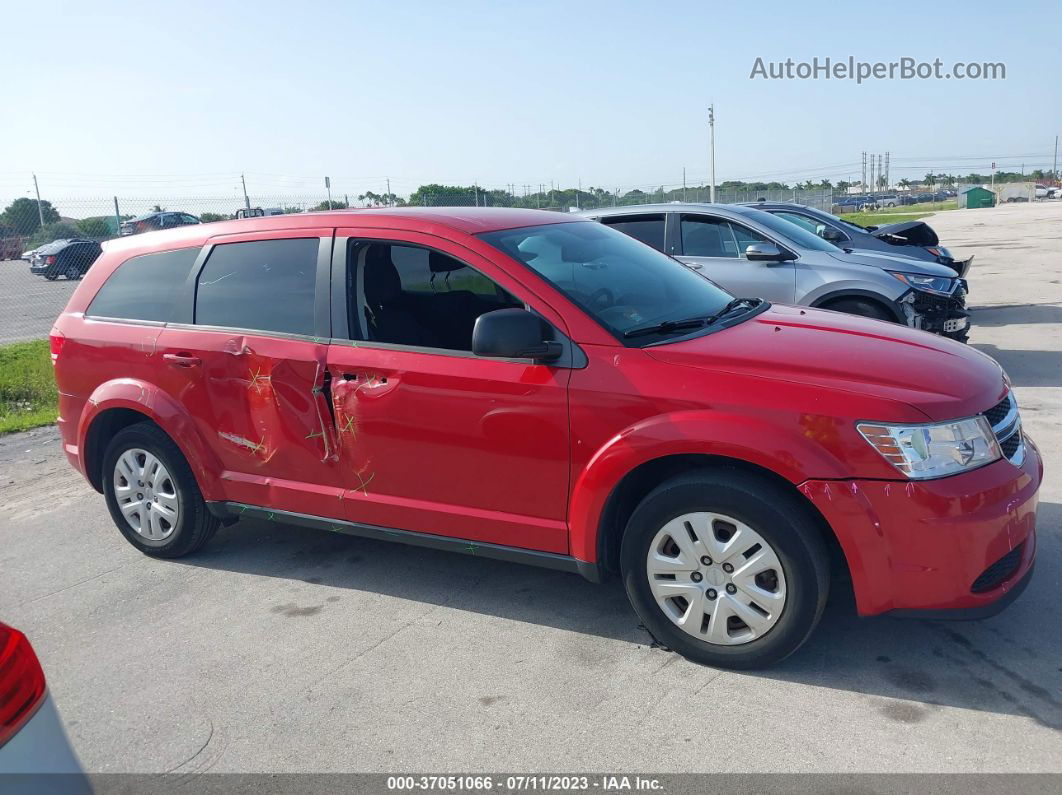 2015 Dodge Journey American Value Pkg Красный vin: 3C4PDCAB9FT747354