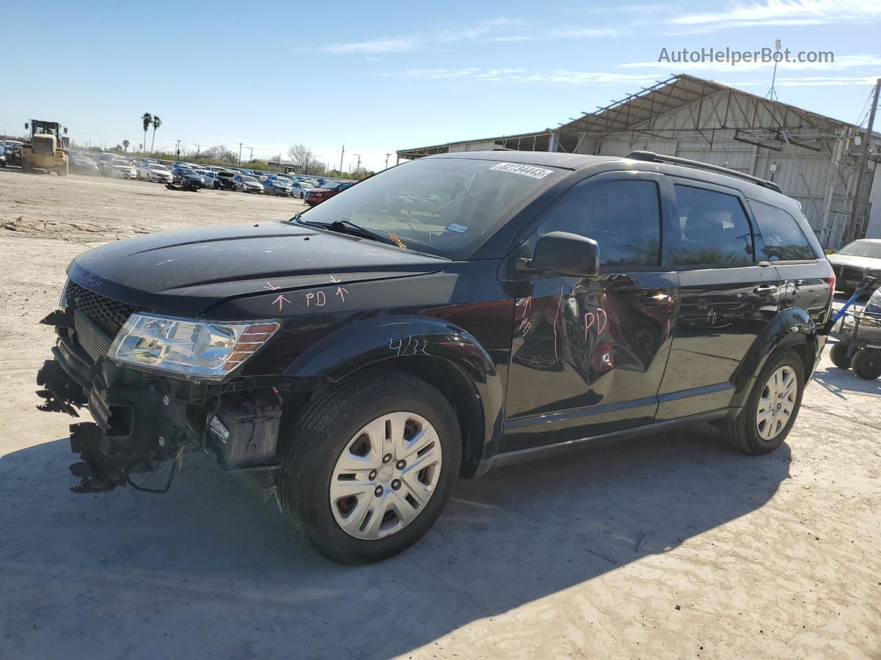 2016 Dodge Journey Se Black vin: 3C4PDCAB9GT101653