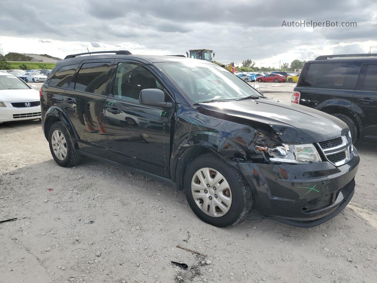 2016 Dodge Journey Se Black vin: 3C4PDCAB9GT114872