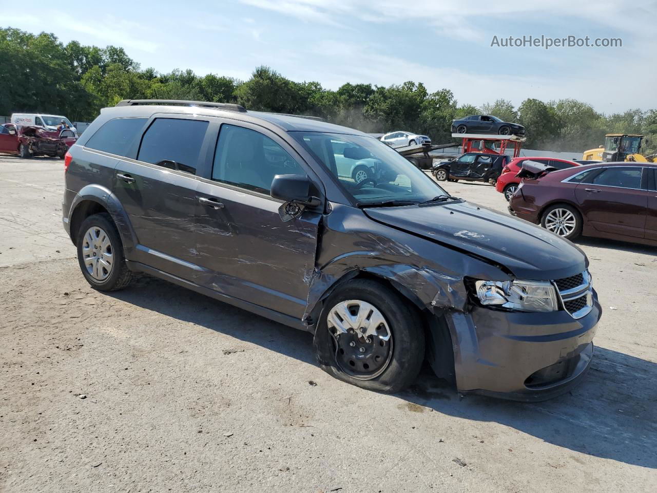 2016 Dodge Journey Se Gray vin: 3C4PDCAB9GT210369