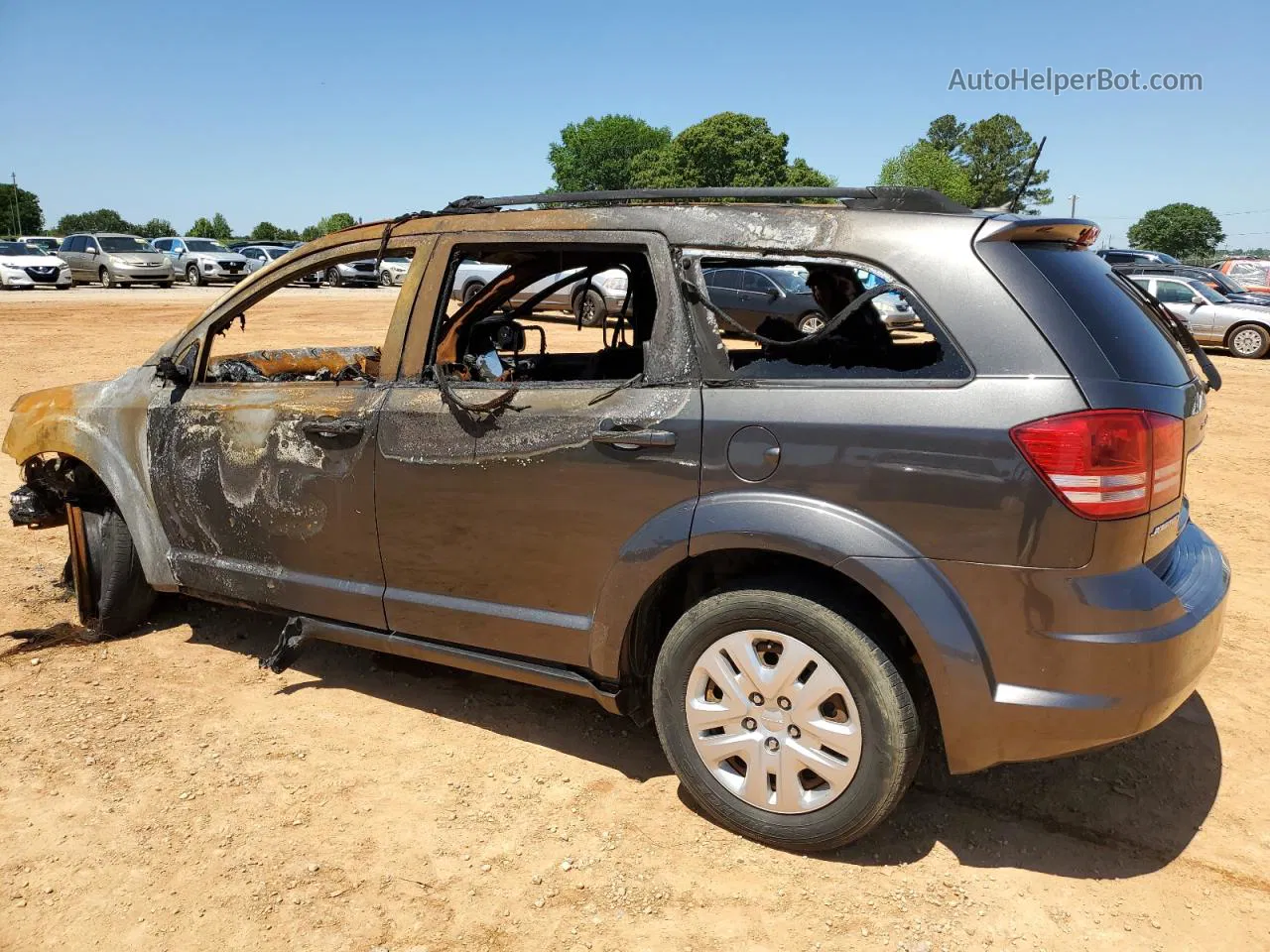 2017 Dodge Journey Se Brown vin: 3C4PDCAB9HT545200