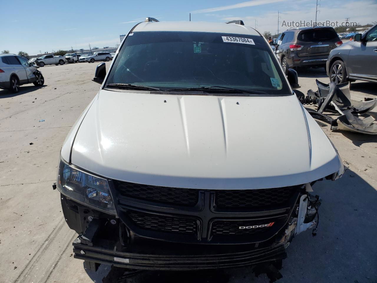 2017 Dodge Journey Se White vin: 3C4PDCAB9HT598754