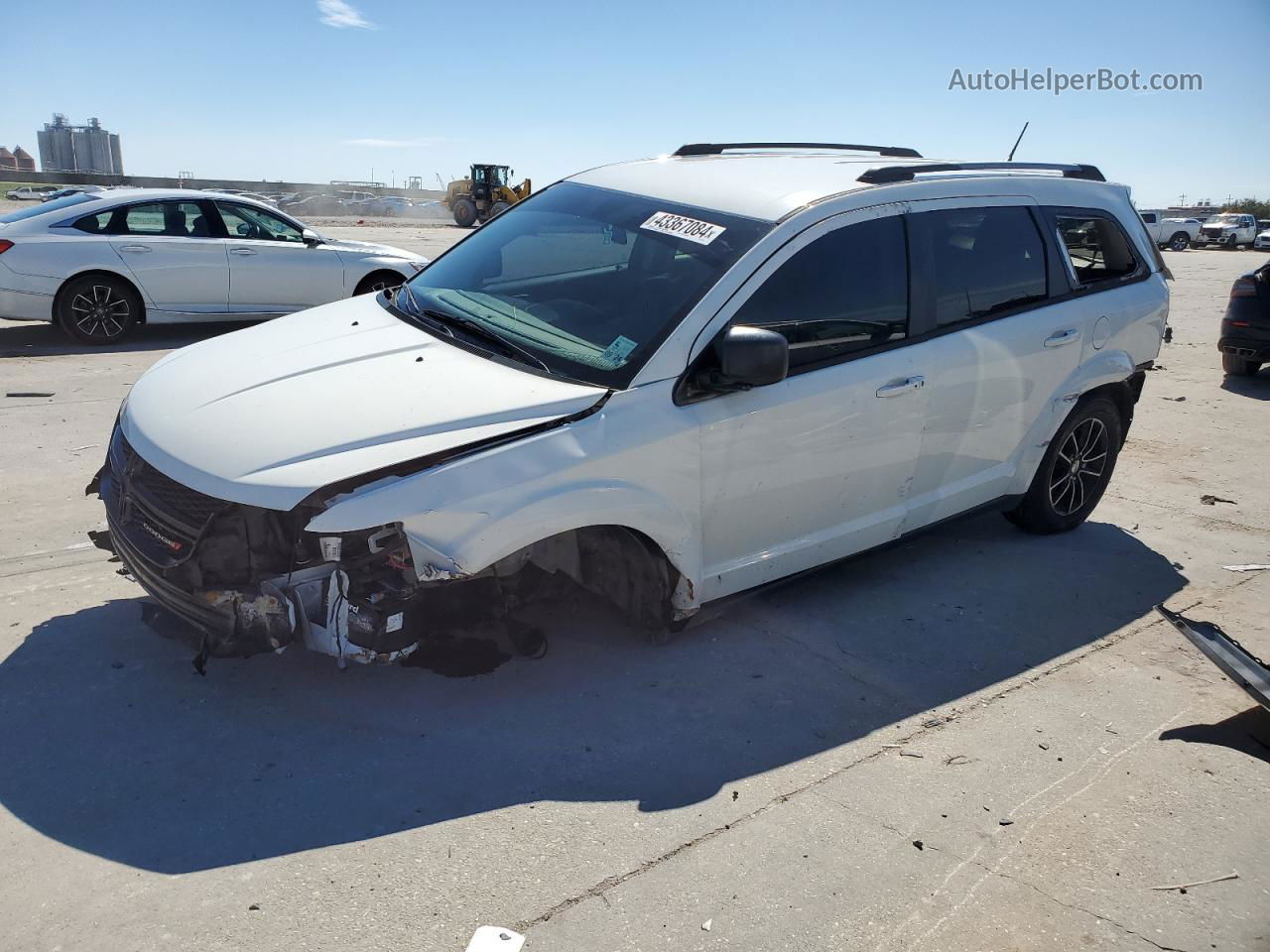 2017 Dodge Journey Se White vin: 3C4PDCAB9HT598754