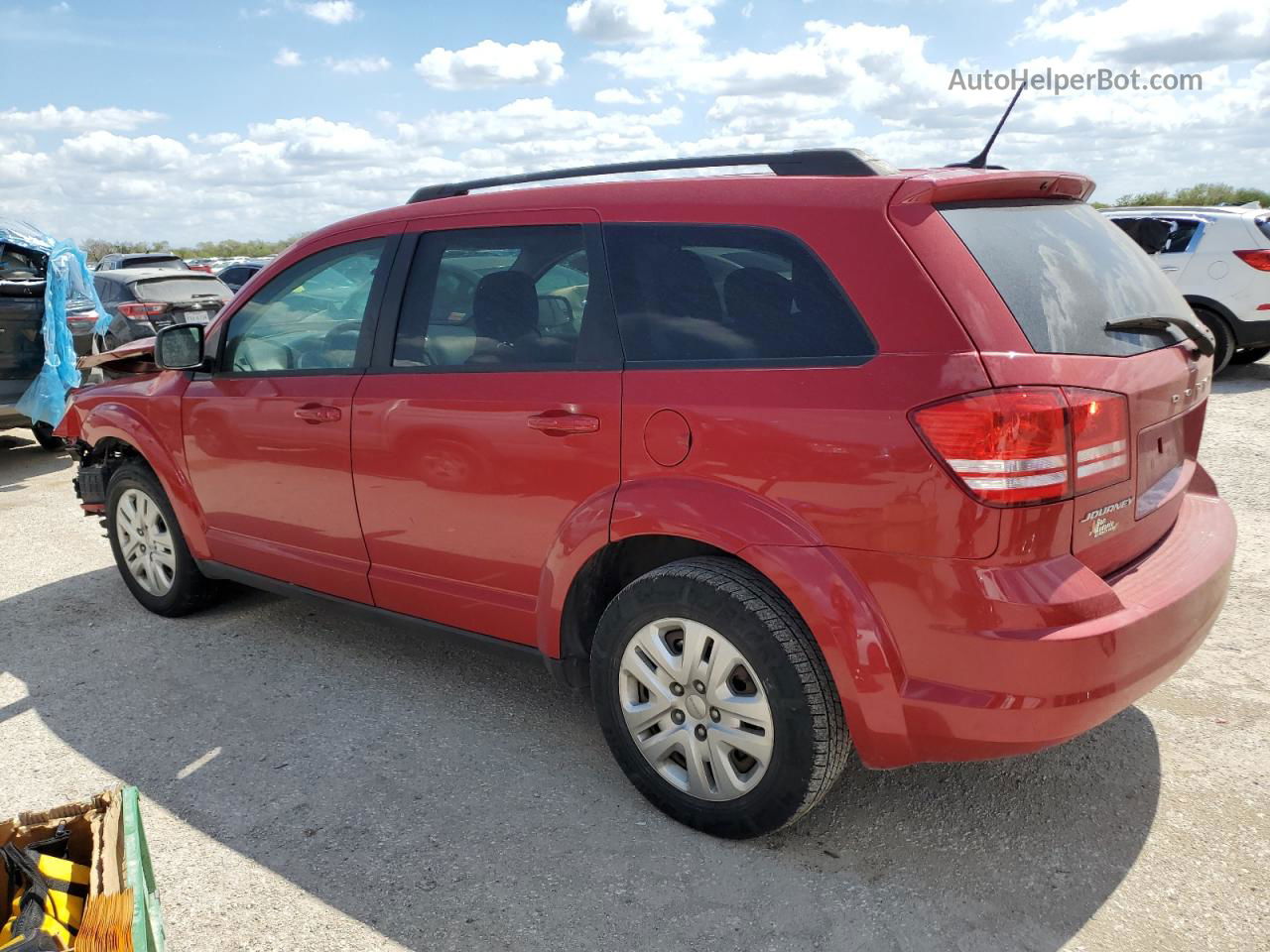 2017 Dodge Journey Se Красный vin: 3C4PDCAB9HT638217