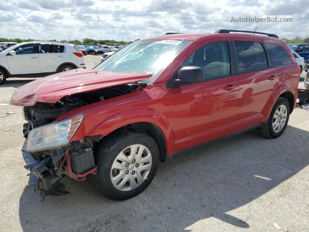 2017 Dodge Journey Se Красный vin: 3C4PDCAB9HT638217