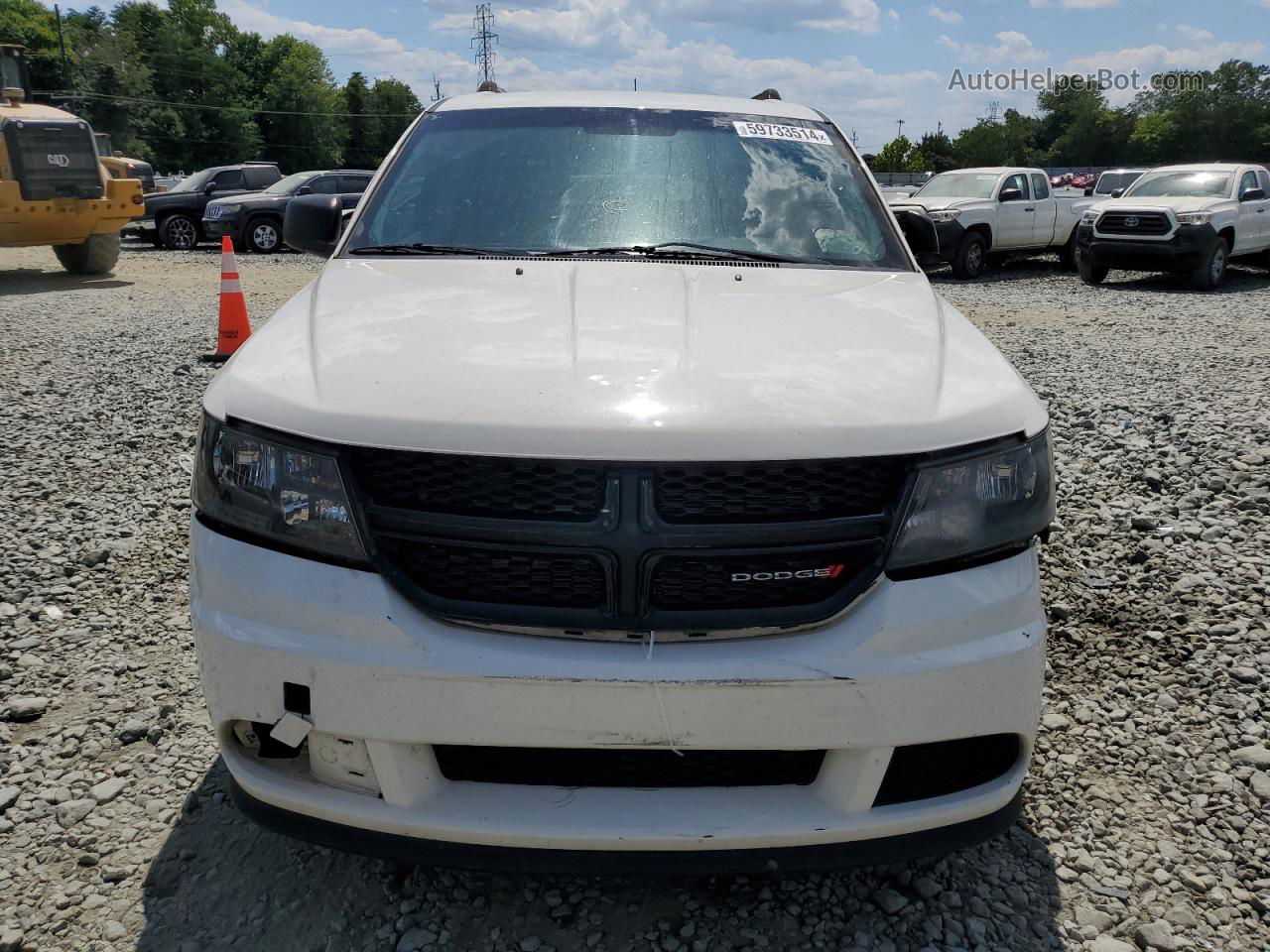 2017 Dodge Journey Se White vin: 3C4PDCAB9HT707410