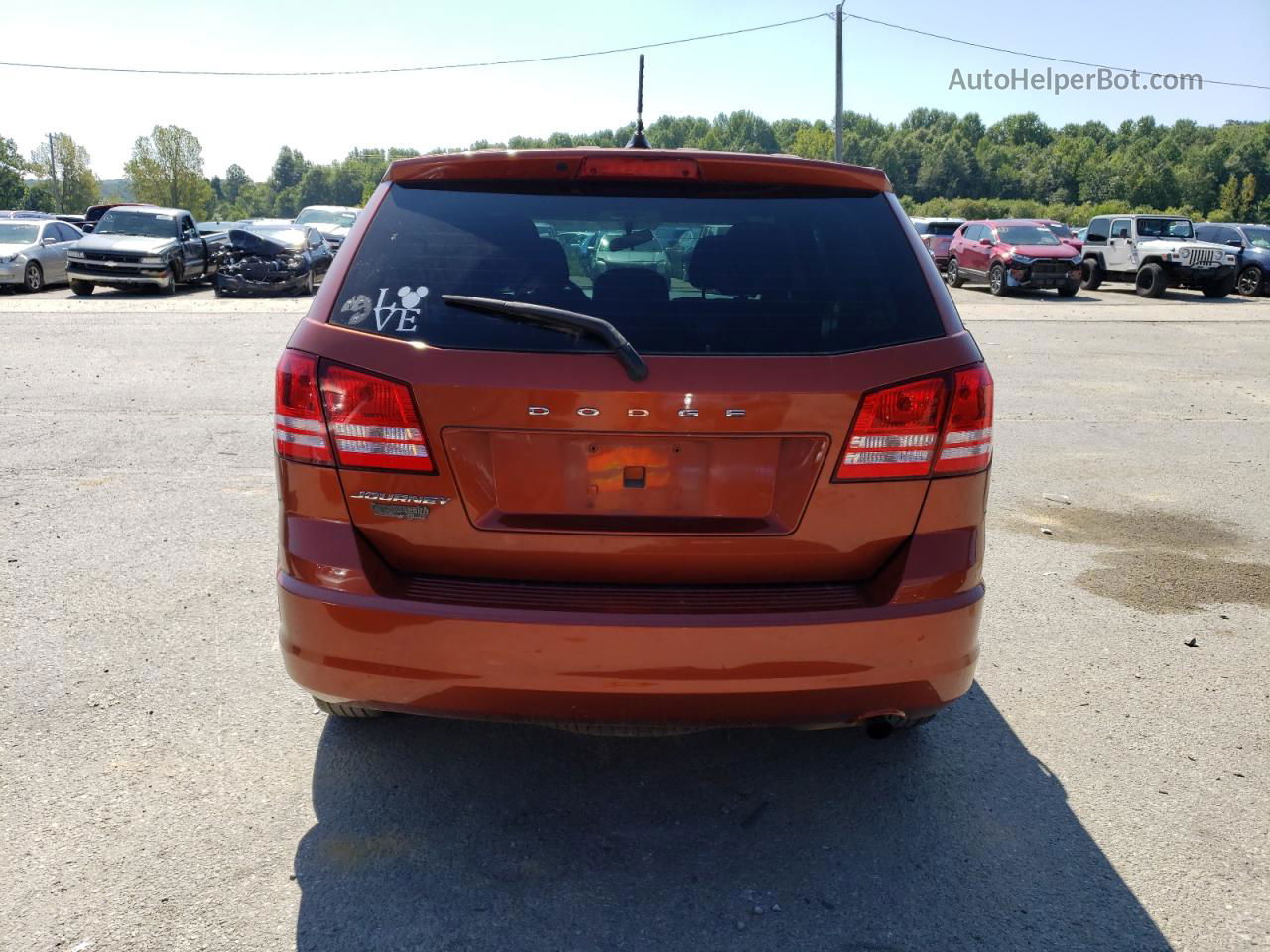 2014 Dodge Journey Se Оранжевый vin: 3C4PDCABXET117311