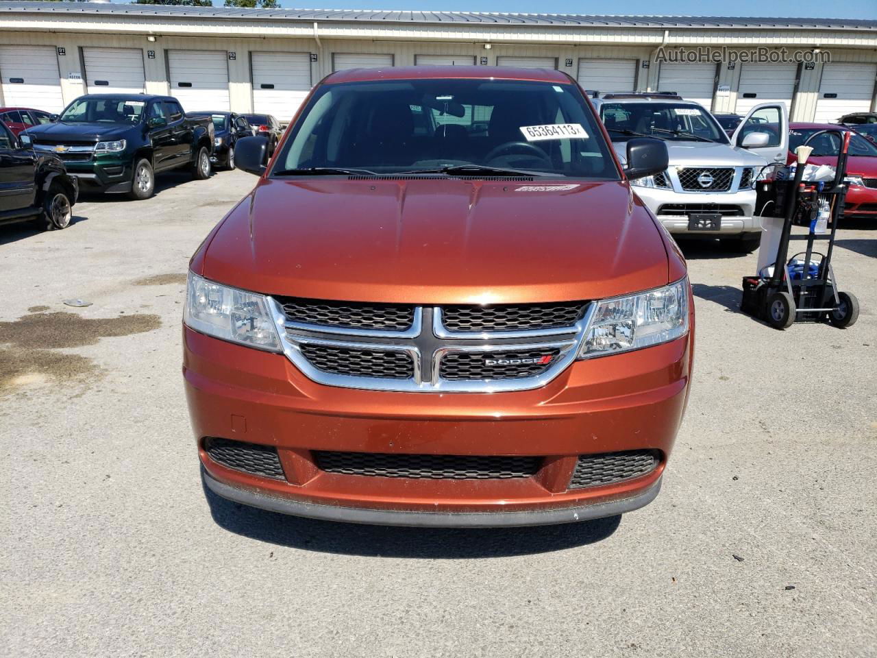 2014 Dodge Journey Se Orange vin: 3C4PDCABXET117311