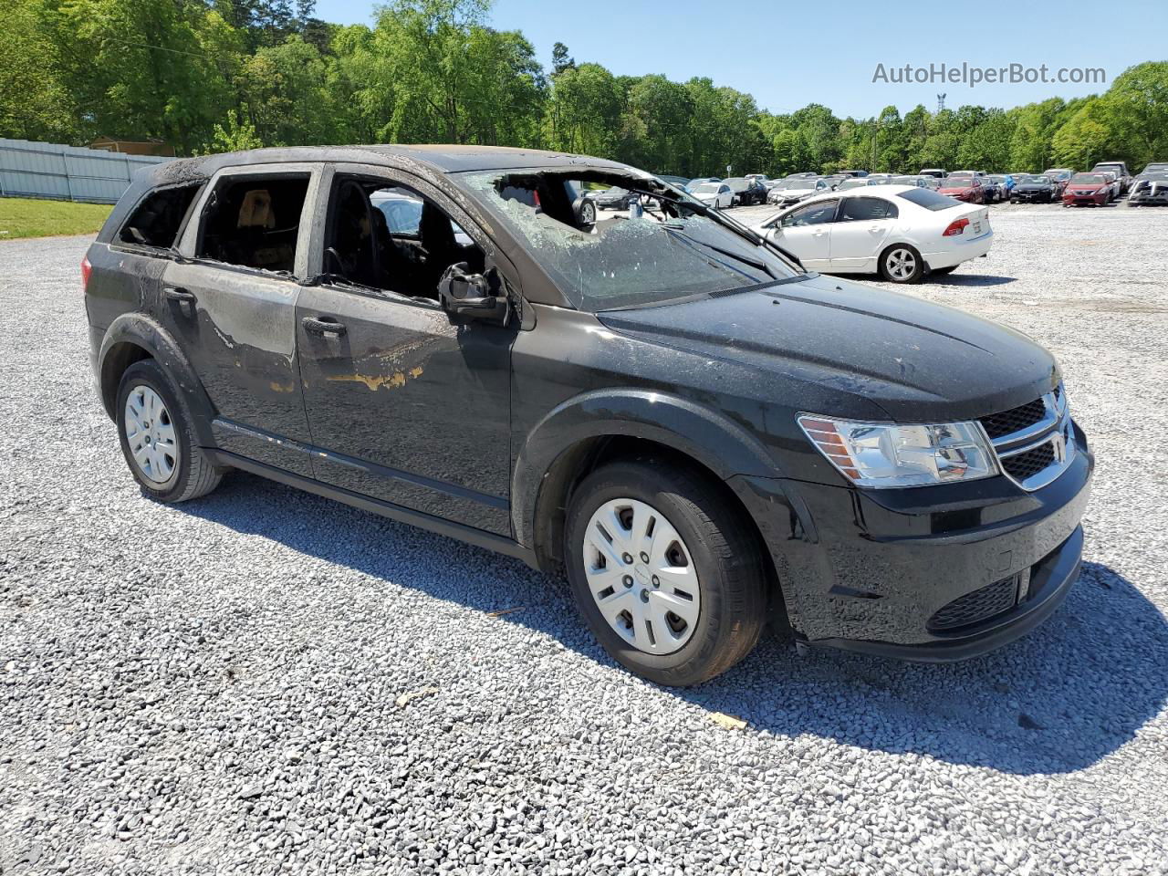 2014 Dodge Journey Se Black vin: 3C4PDCABXET202035