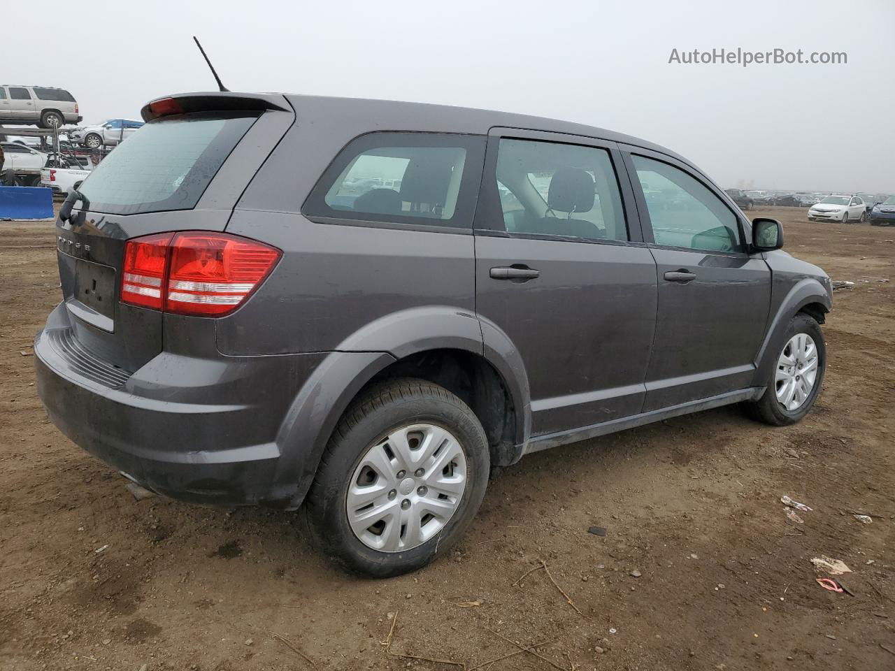 2014 Dodge Journey Se Gray vin: 3C4PDCABXET220079