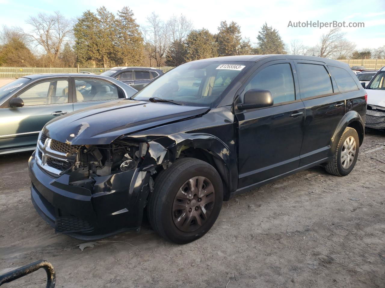 2014 Dodge Journey Se Черный vin: 3C4PDCABXET285577