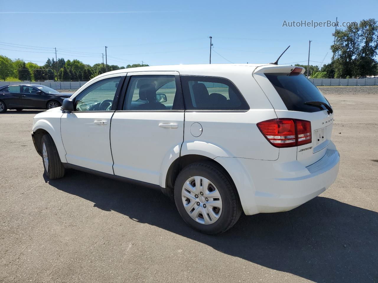 2014 Dodge Journey Se White vin: 3C4PDCABXET309800