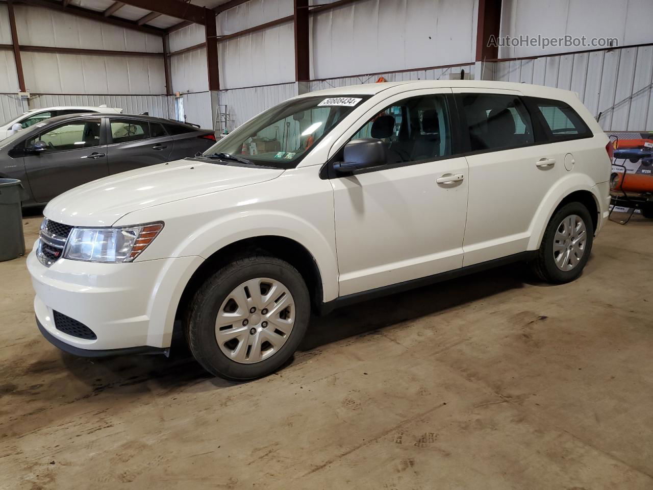 2015 Dodge Journey Se White vin: 3C4PDCABXFT630768