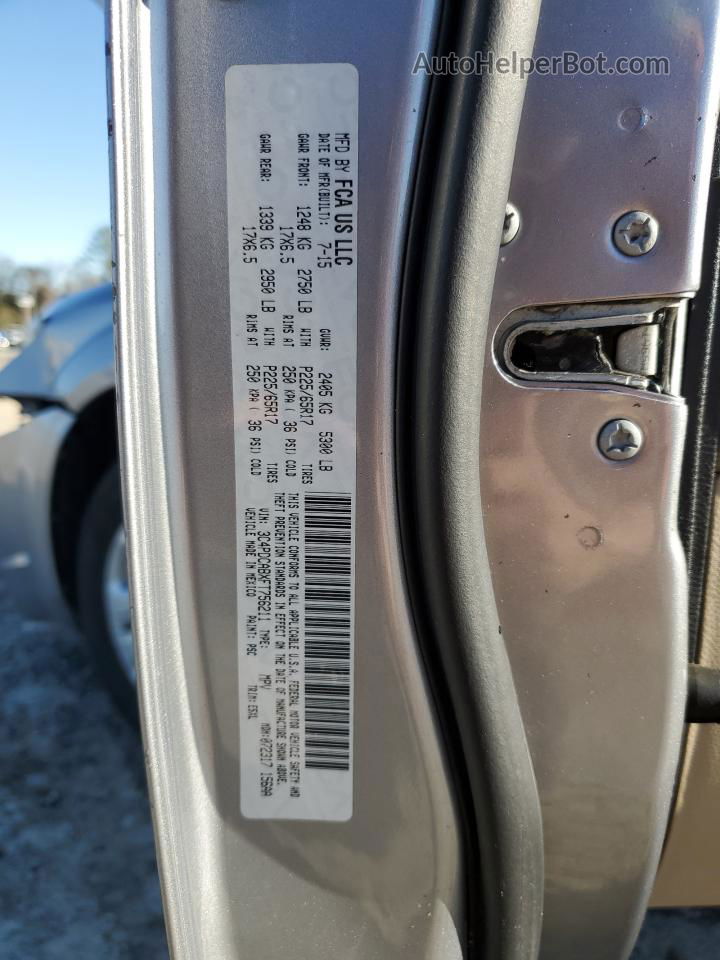 2015 Dodge Journey Se Silver vin: 3C4PDCABXFT756211