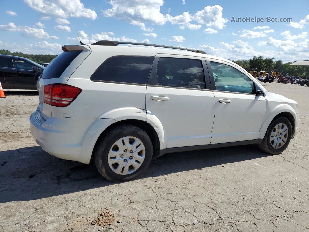 2016 Dodge Journey Se White vin: 3C4PDCABXGT104206