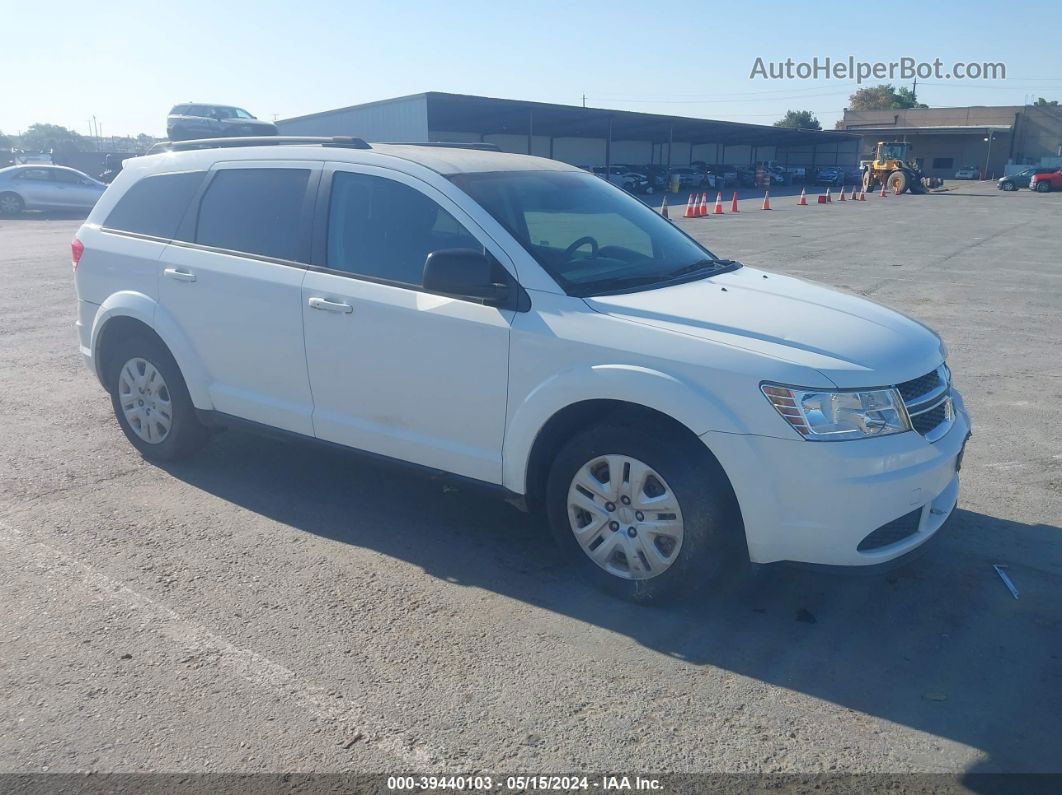 2016 Dodge Journey Se White vin: 3C4PDCABXGT104948