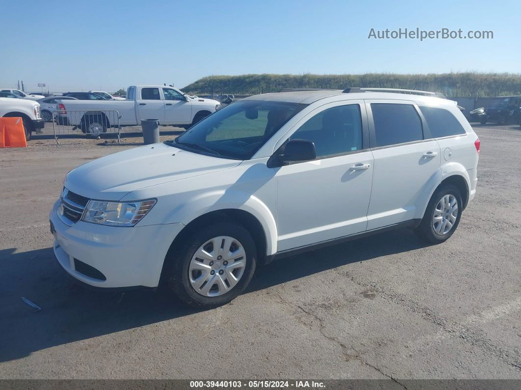 2016 Dodge Journey Se White vin: 3C4PDCABXGT104948