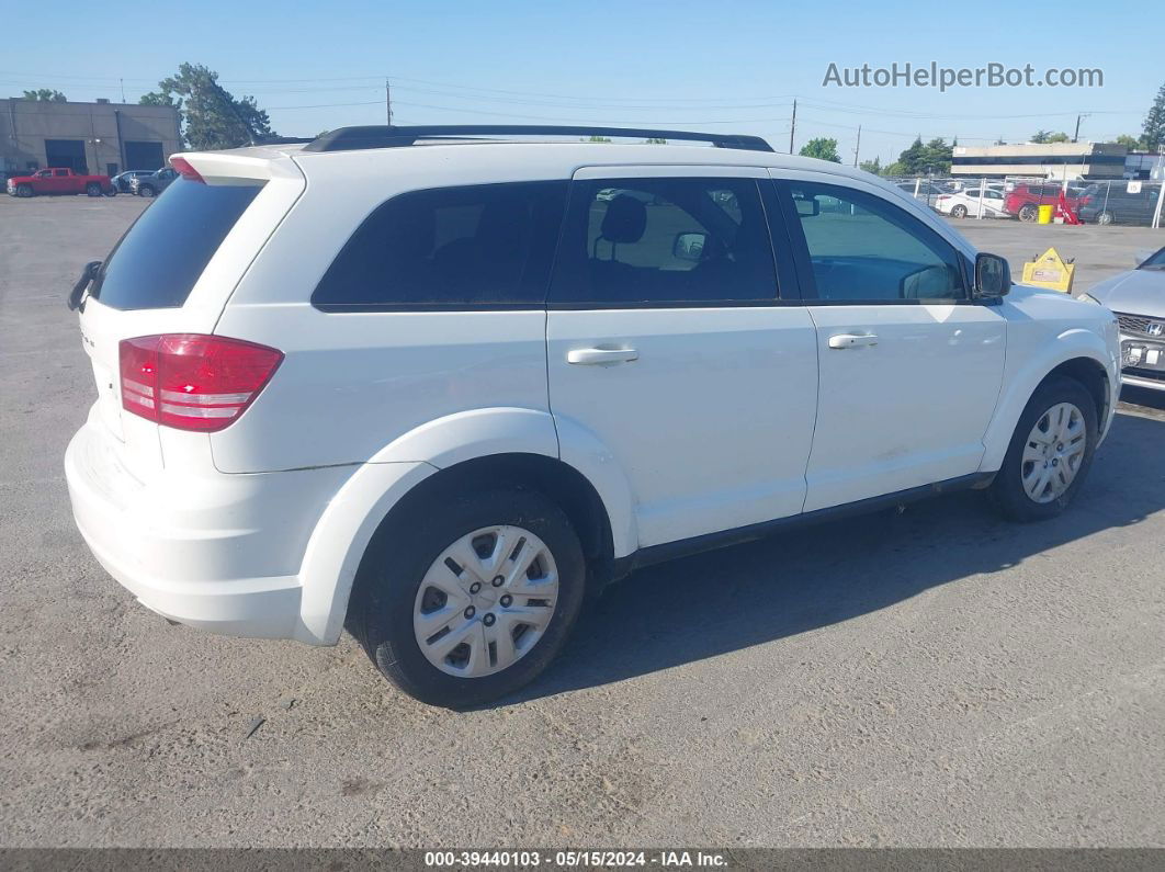 2016 Dodge Journey Se White vin: 3C4PDCABXGT104948