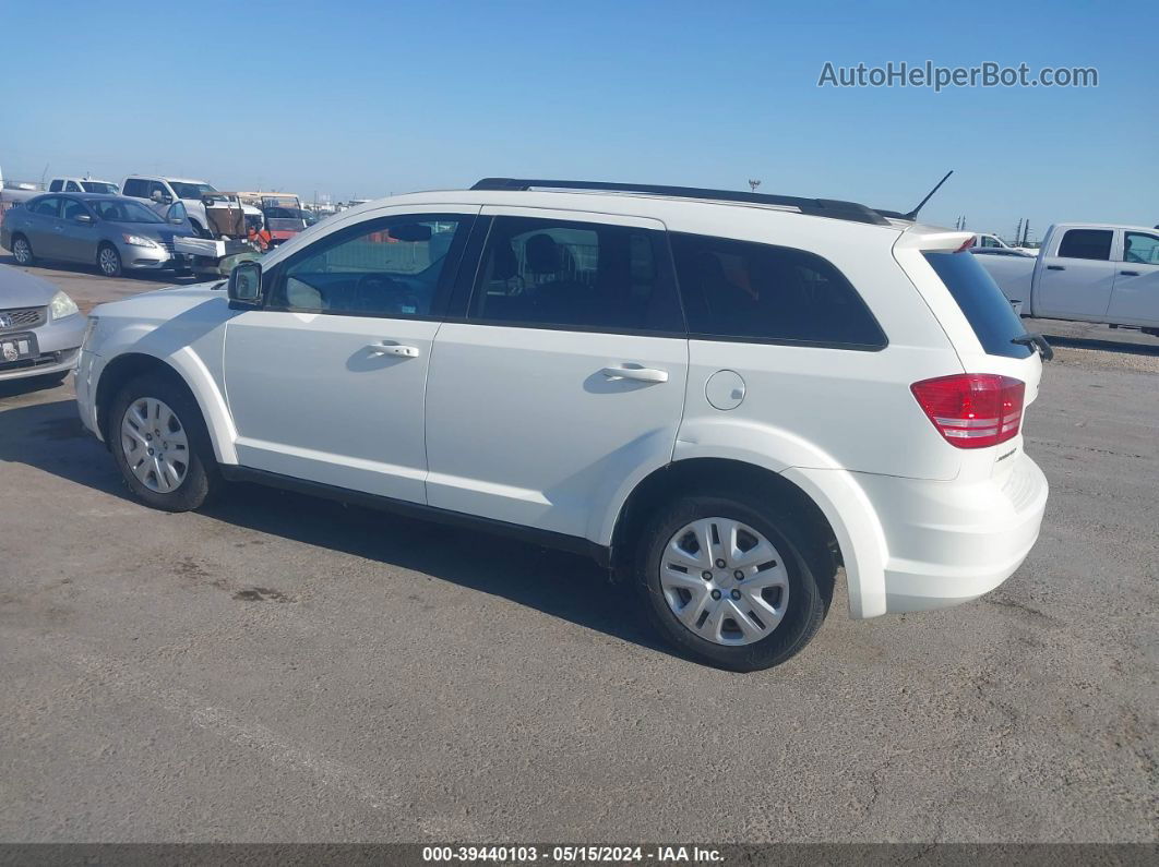 2016 Dodge Journey Se White vin: 3C4PDCABXGT104948