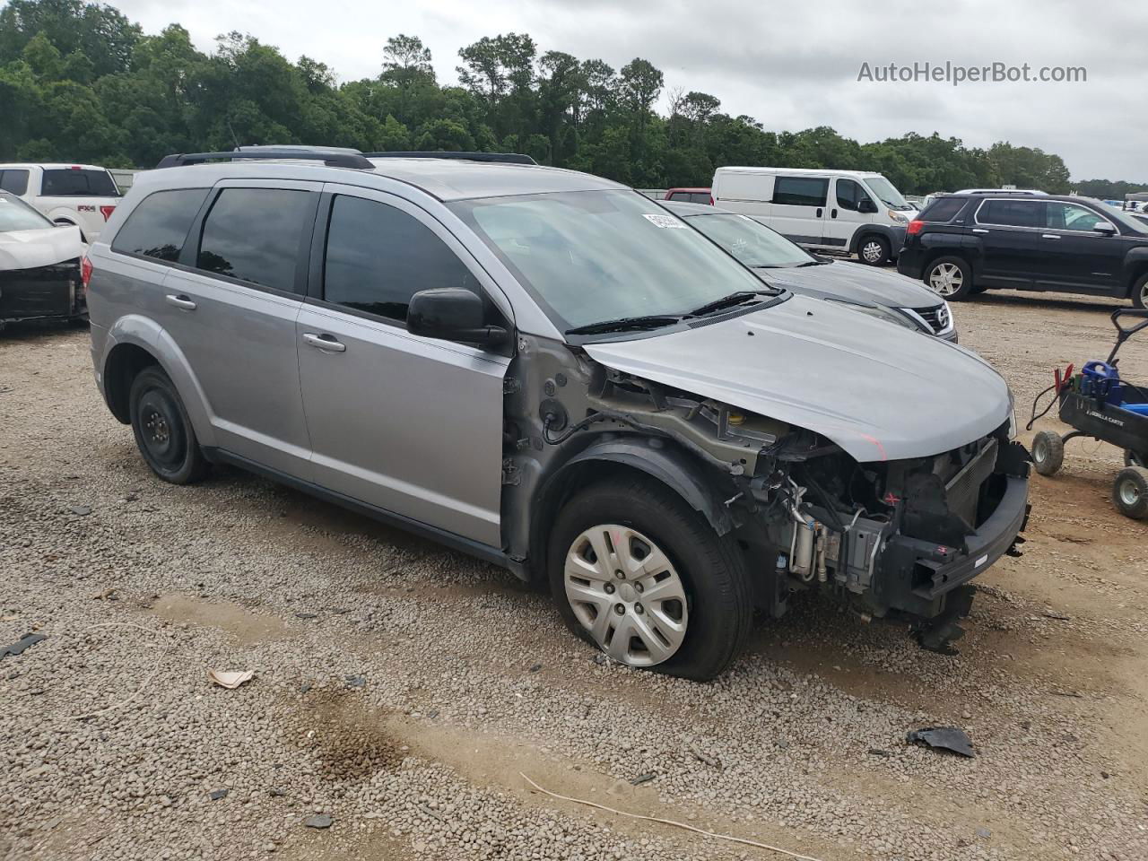 2016 Dodge Journey Se Silver vin: 3C4PDCABXGT104951