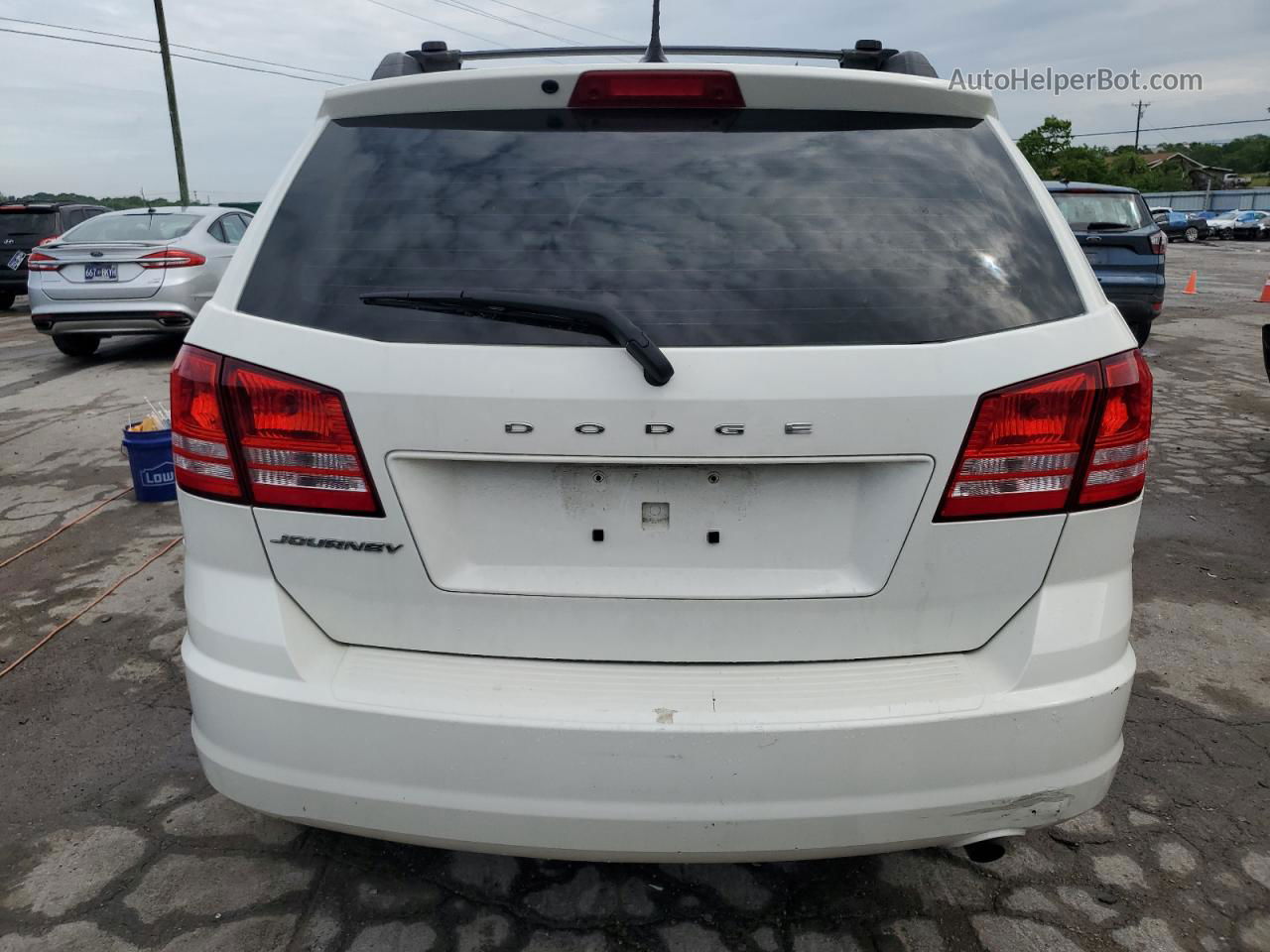 2016 Dodge Journey Se White vin: 3C4PDCABXGT187636