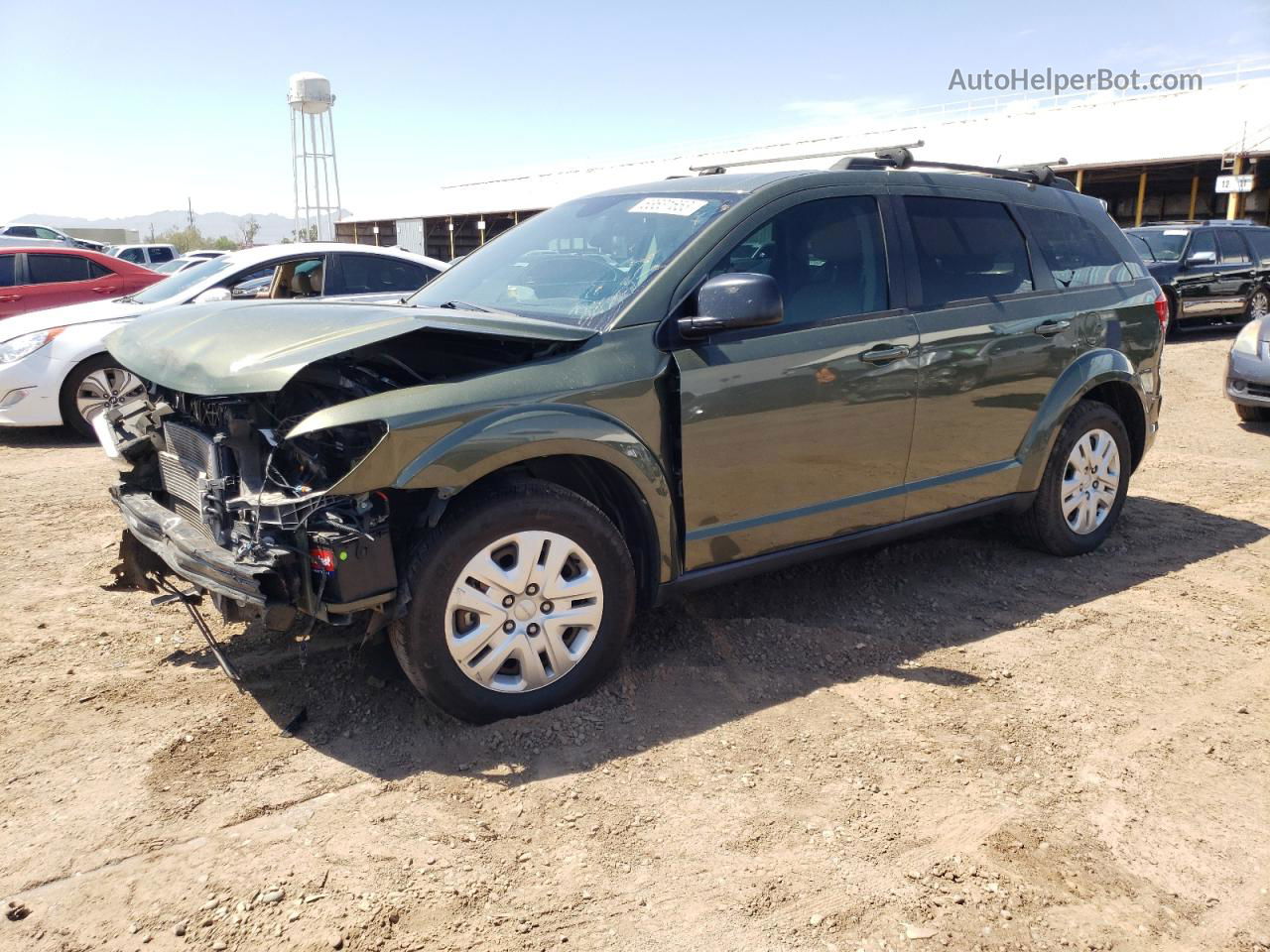 2016 Dodge Journey Se Green vin: 3C4PDCABXGT239752