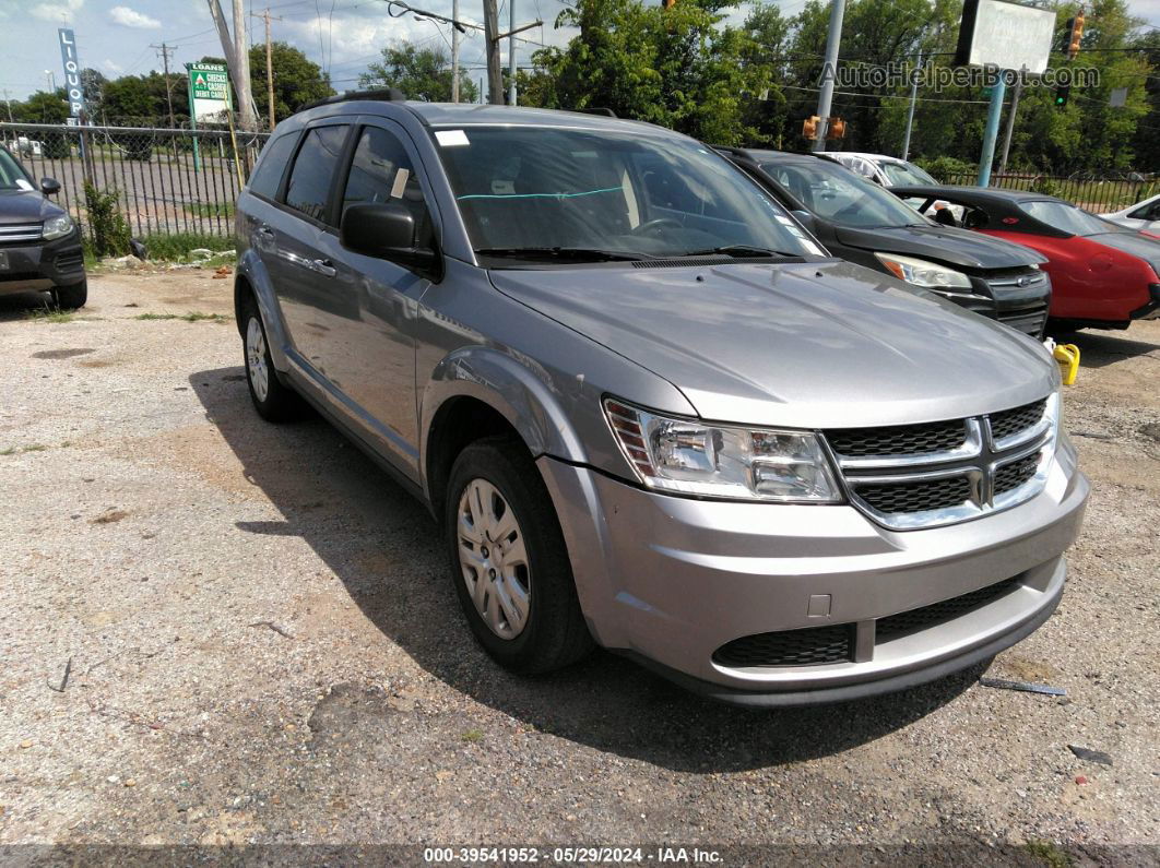 2017 Dodge Journey Se Silver vin: 3C4PDCABXHT602584